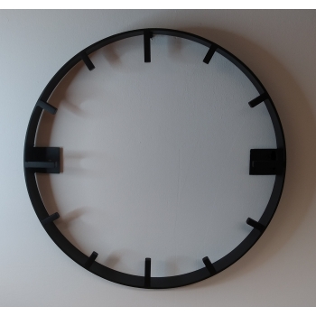 Obręcz stalowa pod zegar z godzinami LOFT